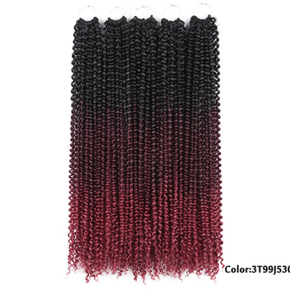 Pre Twisted Passion Twist Crochet Hair Butterfly Locs 24Inch