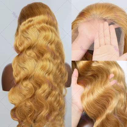 30 36 Inch Honey Blonde Wig Human Hair