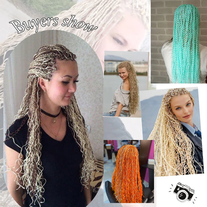3X Pre-Looped Curly Synthetic Zizi Braids