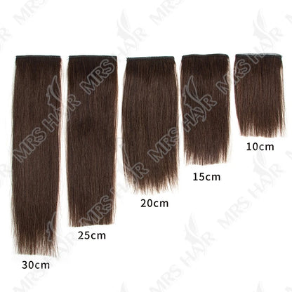 MRS HAIR Clip in Extentions Human Hair Machine Remy Clip ins Add Top/Side Volume For Short Hair 10-30cm  Hairpiece