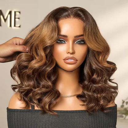 4/27 Ombre Highlight Bob Wig Human Hair
