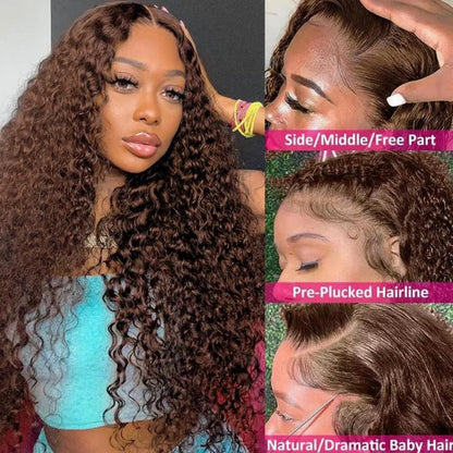 13X6 Hd Lace Frontal Wig Chocolate