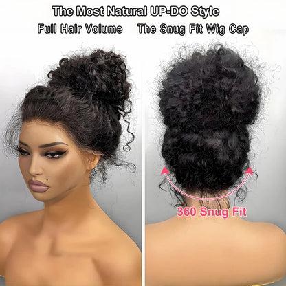 360 HD Full Lace Front Wigs Curly Wig 100% Human Hair