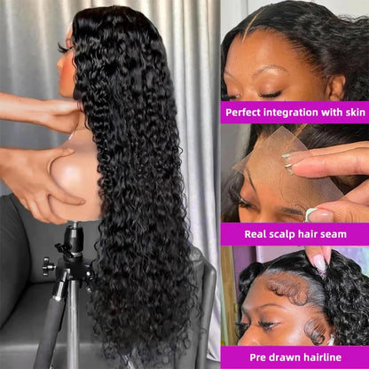 Glueless Curly Deep Wave Human Hair