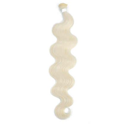 Blond 613 Sliver Gray Body Wave Hair Bundles 26 Inches Highlight Piano 27/613 Natural Synthetic Hair Weave Ombre Brown Ponytail