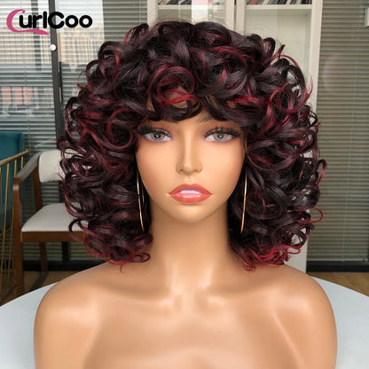 Short Hair Afro Kinky Curly Wig