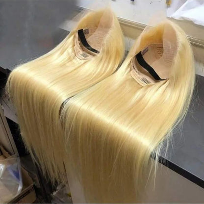 613 Blond Straight Human Hair Wigs 13x4 13x6 HD Lace Frontal Wigs Remy