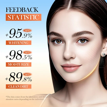 Vitamin C Whitening Skin Care Set 5pcs Facial Cleanser Toner Serum Face Cream Brightening Lotion Moisturizing Travel Kit