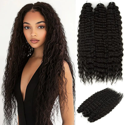 32Inch 3pcs Water Wave Twist Crochet Hair