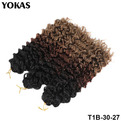 GOGO Curl Synthetic Crochet Hair Extensions For Female 14 18 22 Inch Faux Locs Afro Curl Braiding Hair Strands For African Women