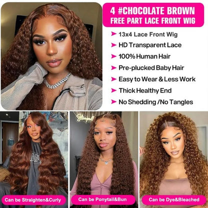 13X6 Hd Lace Frontal Wig Chocolate