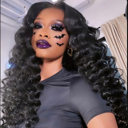 15A Loose Deep Wave Bundle With HD Closure Front13X4 4x4 100% Virgin Peruvian Hair Weave Bundles 3/4 Bundle Deal 8-40" Wholeasle