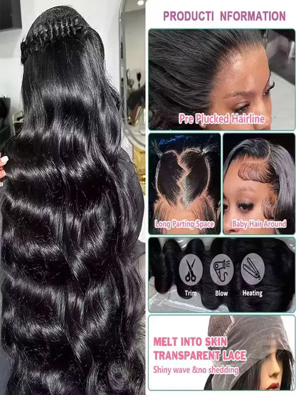 40 42 Inch Body Wave Human Hair Wigs