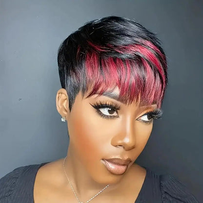 Short Pixie Cut Synthetic Hair Wig