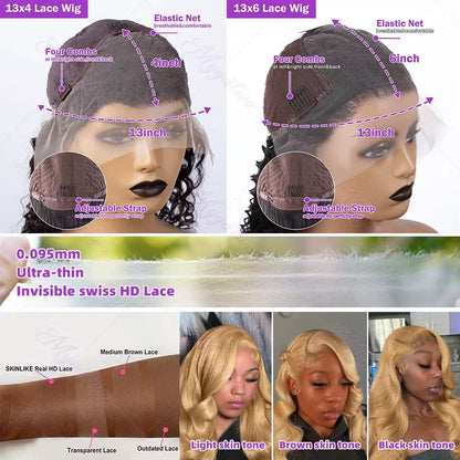 30 36 Inch Honey Blonde Wig Human Hair