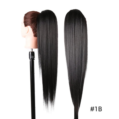 Julilanna Synthetic Kanekalon Futura Fiber Body Ocean Curly Brazilian Straight Water Wave Hair Extensions Synthetic Ponytail