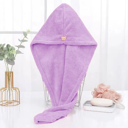 Women Long Hair Quick-Dry Hair Towel Soft Microfiber Towels Shower Cap Towel Bath Hats for Women Dry Hair Cap Lady Turban Head