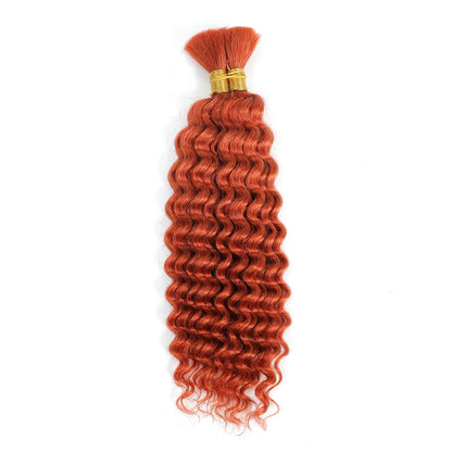 Human Braiding Hair Deep Wave Bulk Human Hair