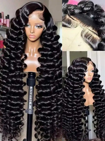40 42 Inch Loose Deep Wave Frontal Wigs 250% 13x4 13x6 HD Lace