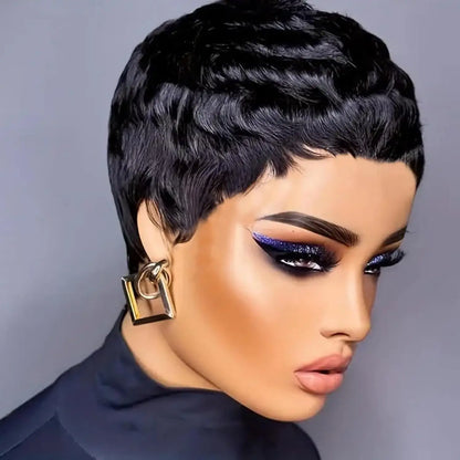 Wigs for Black Women Pixie Cut Human Hair