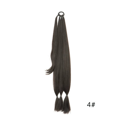 Synthetic Long Braided Ponytail ExteNatural Soft Hair Piece Daily Wear 30 Inch
