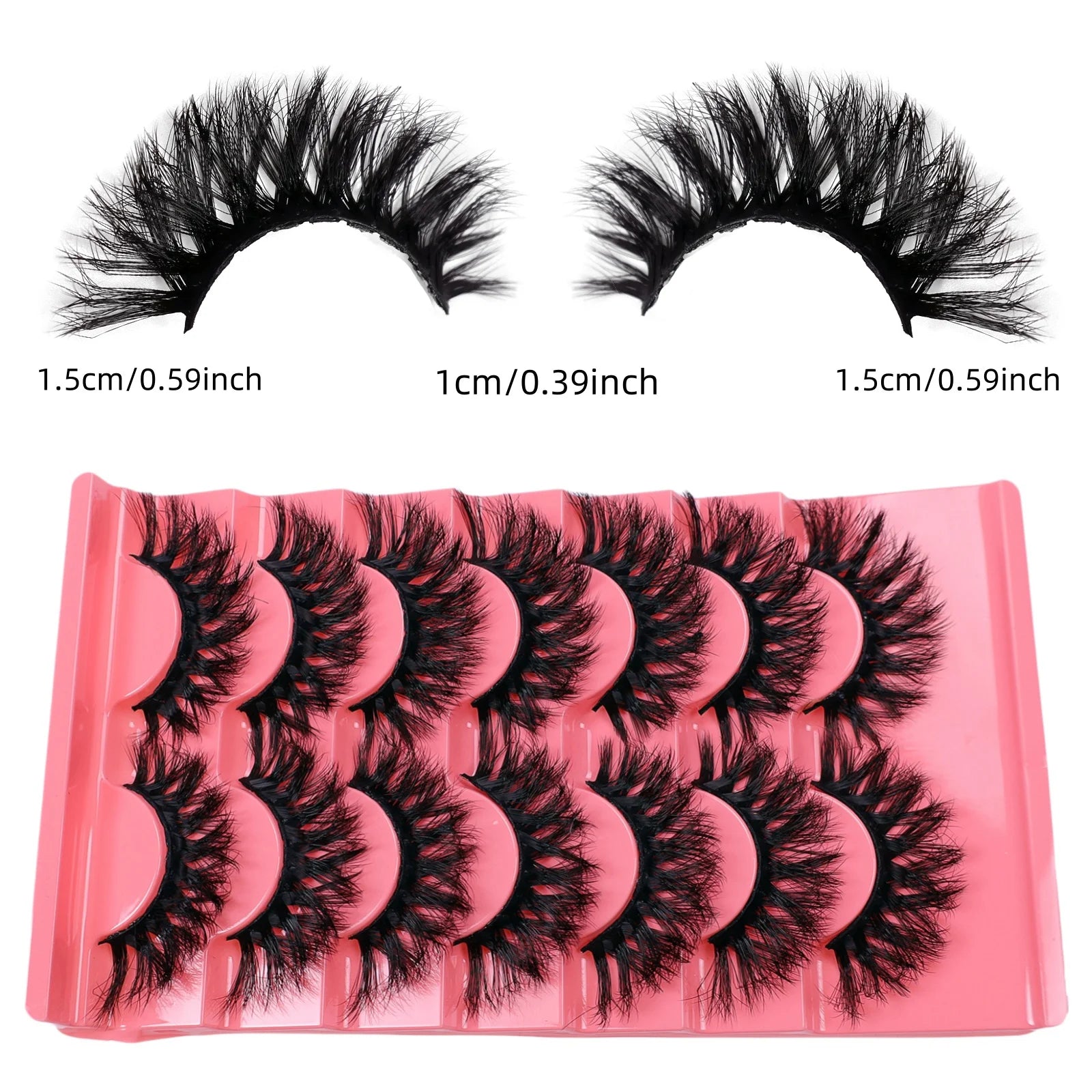 7 pairs of three-dimensional eyelashes from Europe and America perform thick internet celebrity makeup 3D sunflower simulation