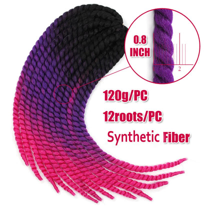 22 inch 120g Senegalese Twist Hair Jumbo