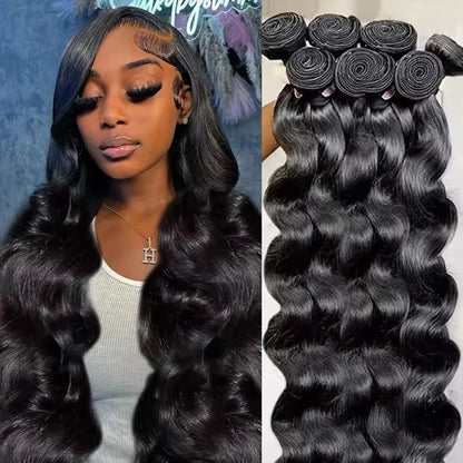 30 40Inch 3 4 Bundle Loose Body Wave Bundles