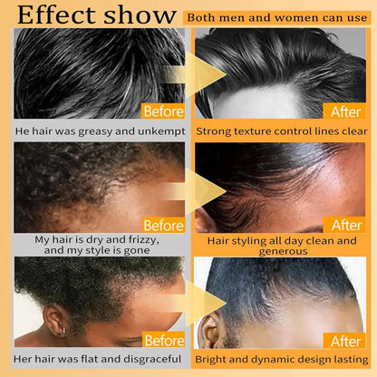 Hair Styling Gel-Strong Hold Hair Gel for Men,Women, 24H Non-Sticky, No Flake, Extreme Shine, Styling Fragmented Hair, Braid gel