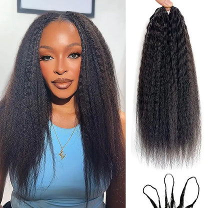 Natural Black Kinky Straight Crochet Hair