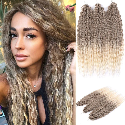 32Inch 3pcs Water Wave Twist Crochet Hair