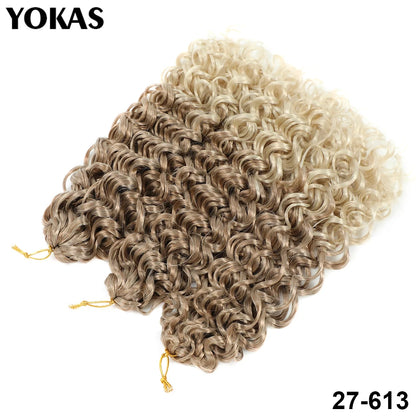 GOGO Curl Synthetic Crochet Hair Extensions For Female 14 18 22 Inch Faux Locs Afro Curl Braiding Hair Strands For African Women