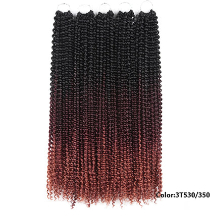 Pre Twisted Passion Twist Crochet Hair Butterfly Locs 24Inch