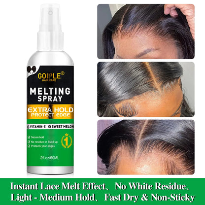 Wig Kit Set Lace Melting Spray for Lace Front Invisible Wig Glue for Wigs Lace Glue Wig Installation Kit Set  for Wig Install