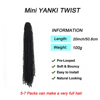 Synthenic Passion Twist Crochet Hair
