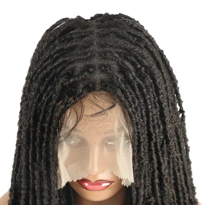 Synthetic Faux Locs Wig Full Lace Dreadlock Wig with Baby Hair Long Twist Dreads Wig Knotless New Locks Wigs Black
