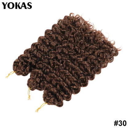 GOGO Curl Synthetic Crochet Hair Extensions For Female 14 18 22 Inch Faux Locs Afro Curl Braiding Hair Strands For African Women