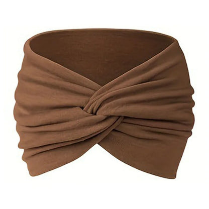 Women Headbands African Wide Hair Wrap Turban Twist Headband for Women Large Sport Workout Stretch Non-slip Big Hair Bands