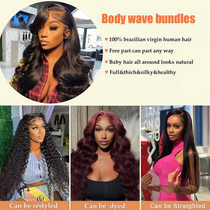 30 40Inch 3 4 Bundle Loose Body Wave Bundles