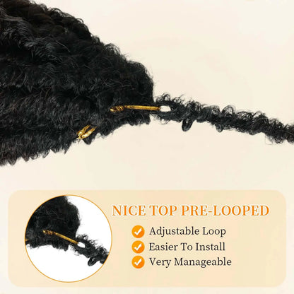 Goddess Locs Crochet Hair 16/20 Inch Straight Faux Locs