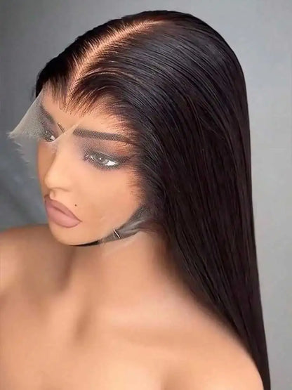 40 42 Inch Bone Straight Human Hair Wig Glueless