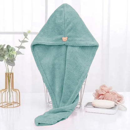 Women Long Hair Quick-Dry Hair Towel Soft Microfiber Towels Shower Cap Towel Bath Hats for Women Dry Hair Cap Lady Turban Head