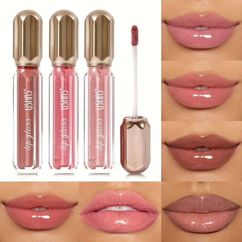 5-Color Jelly Lipsticks, Temperature Color Changing Crystal Flower Lip Gloss, Long Lasting Nourishing Hydrating Rosehip Oil Lips