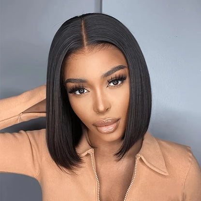 Bob Wig Human Hair 100% Short Straight Lace Front Wig 4X4 5X5 Hd Lace Closure Wig Glueless Wear And Go 13X6 Hd Lace Frontal Wig