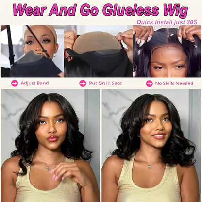 Body Wave Bob Wig Human Hair
