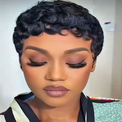 Short Pixie Cut Wigs Human Hair