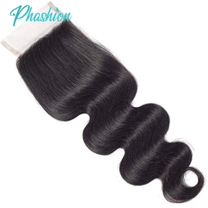 Phashion 26 Inch 4x4 5X5 Body Wave Lace Closure