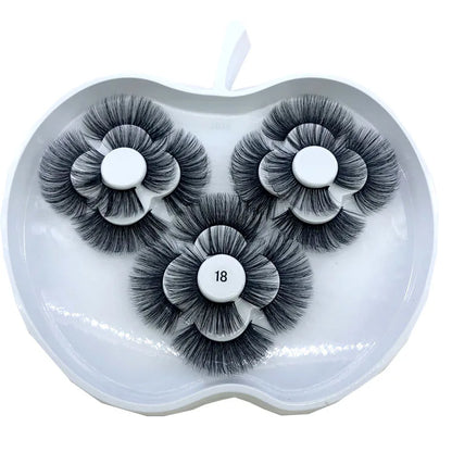 9 pairs of 8-25mm 3D mink eyelashes