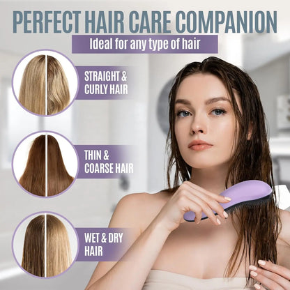 Hair Brush For Kids And Adults, Gentle Hair Care Wet Brush With Soft Flexible Bristles For Straight, Natural, Curly, Dry