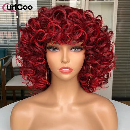 Short Hair Afro Kinky Curly Wig